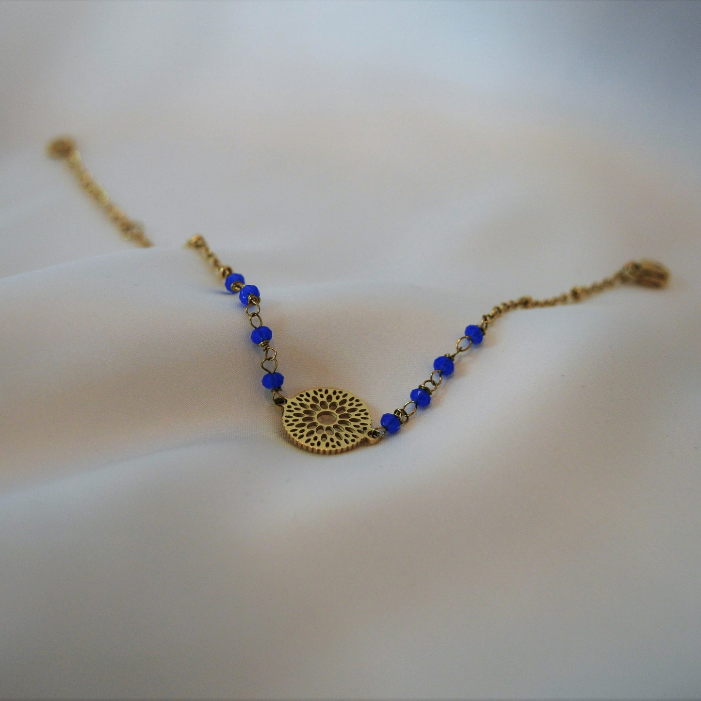 Acropolis Armband (gold, blau)