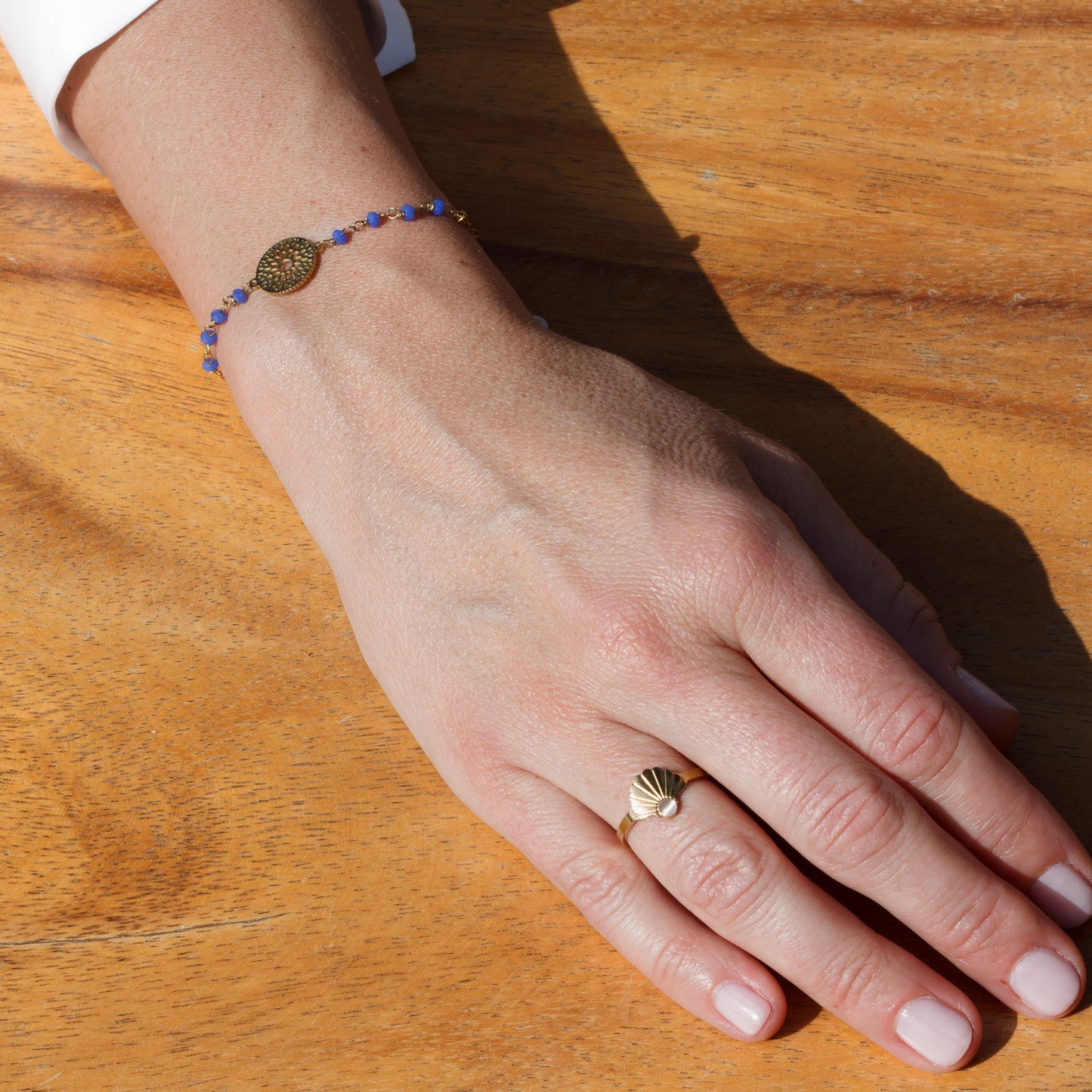 Acropolis Armband (gold, blau)