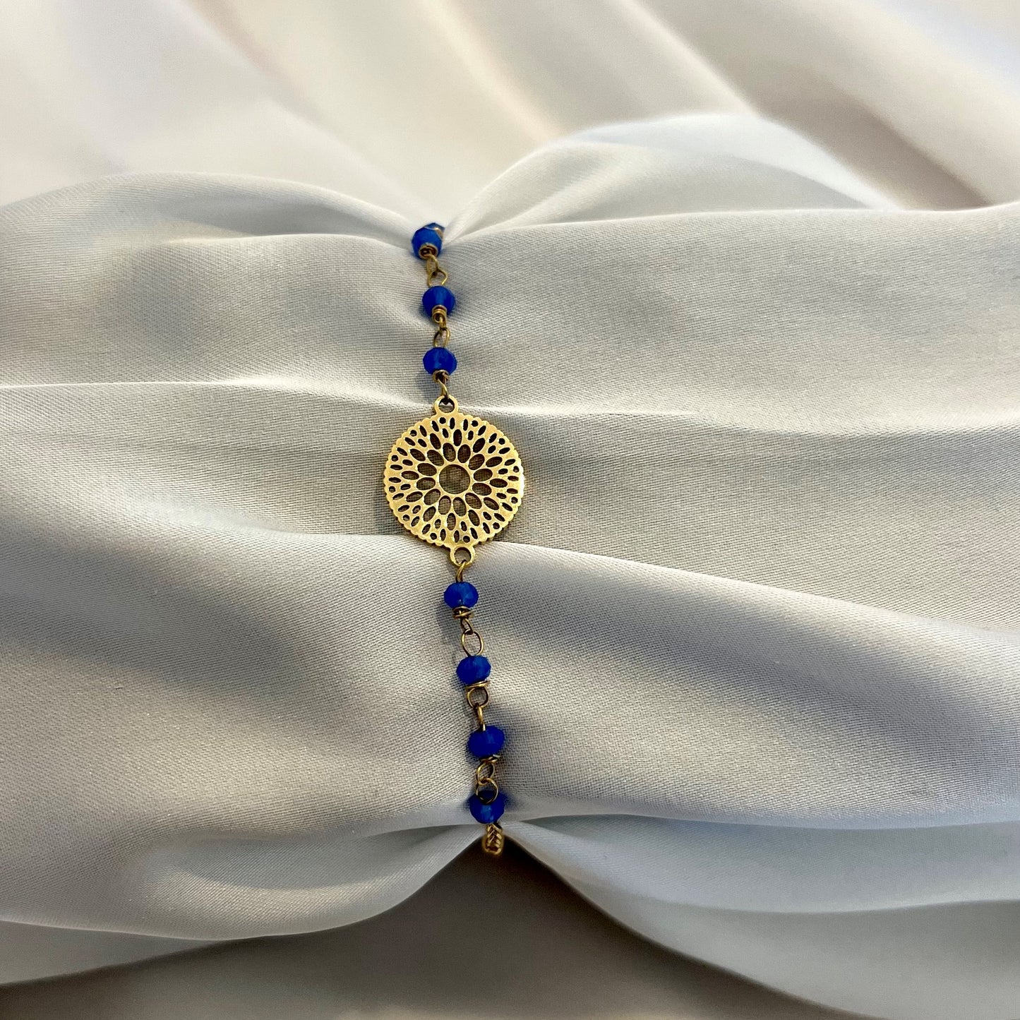 Acropolis Armband (gold, blau)