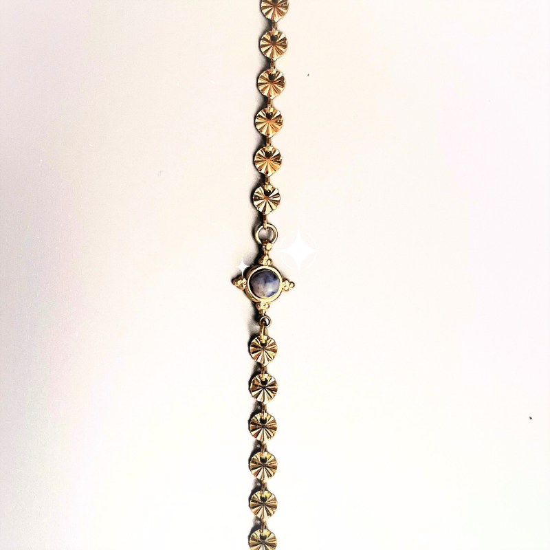 Eva Armband Byzantine (gold, blau)