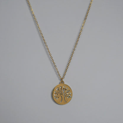 Lebensbaum Halskette (gold)