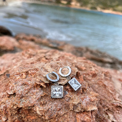 Kreta Ohrringe im Set (silber)